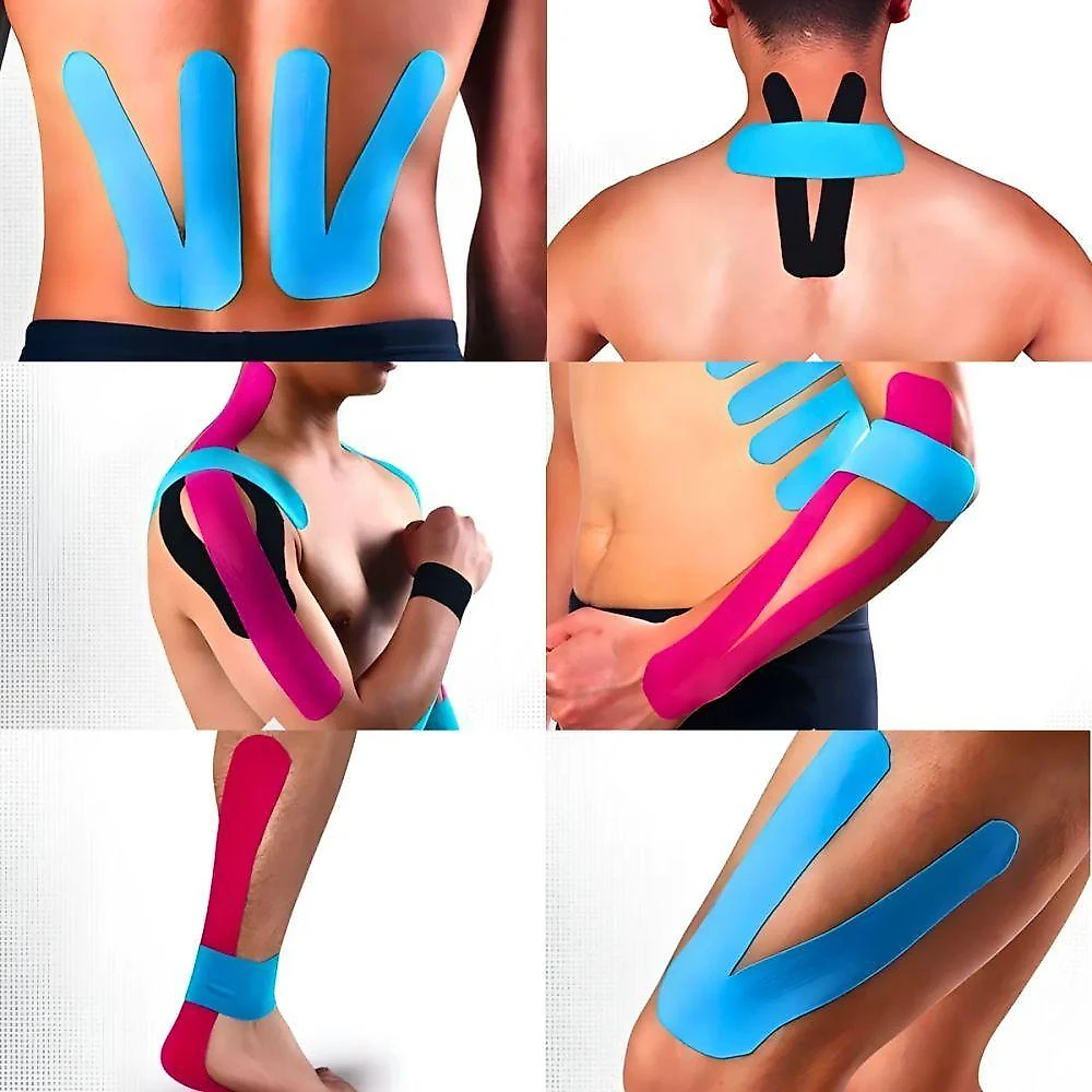 Fita de Cinesiologia Utimix Bandagem Adesiva Elástica para Esporte Fisioterapia Alívio Muscular