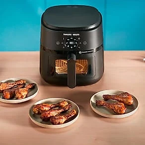 Fritadeira Elétrica Airfryer Philips Walita Série 2000 XL Digital NA230/00 1700W Preta 110V