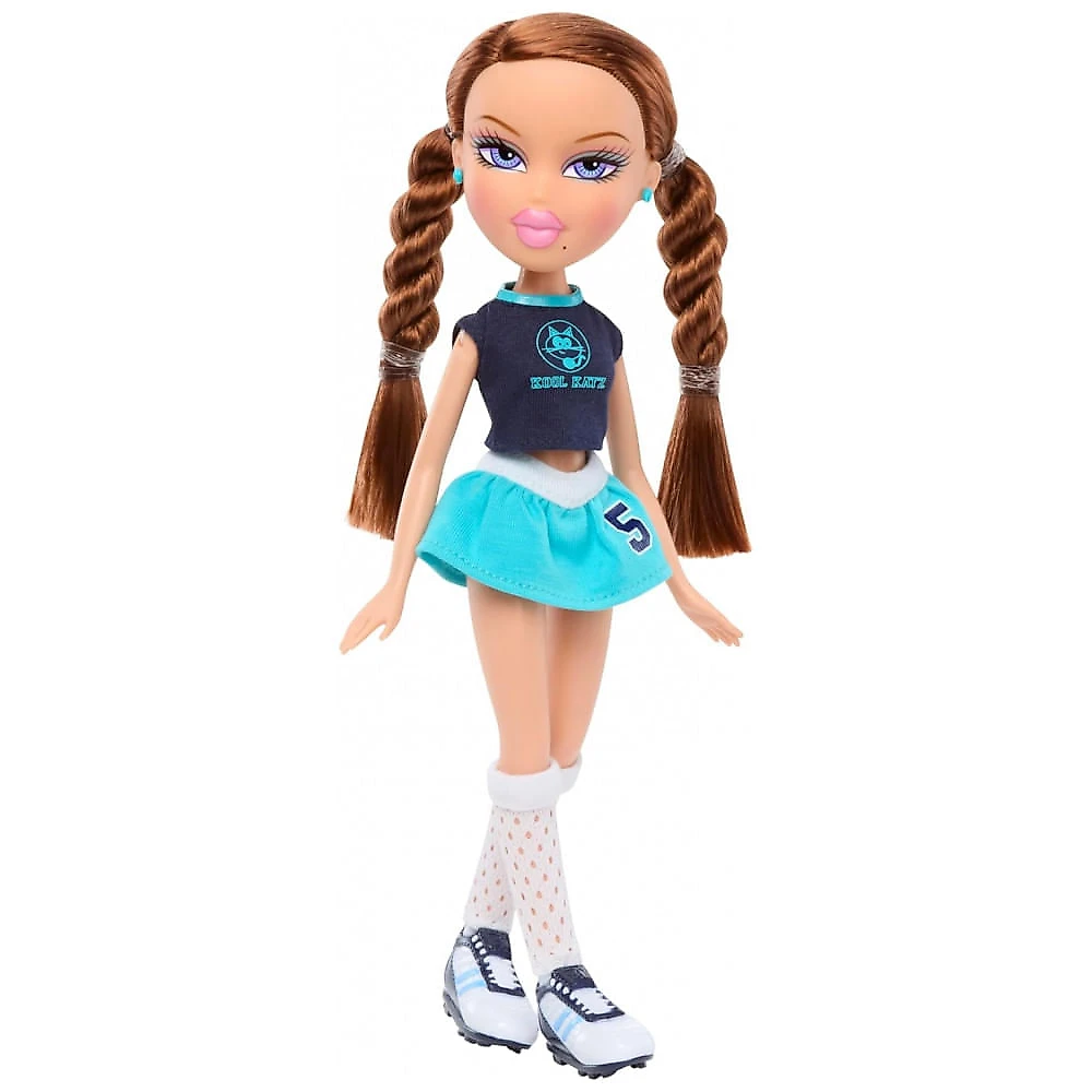 Boneca de Moda Bratz Play Sportz Roxxi com Acessórios, Futebol