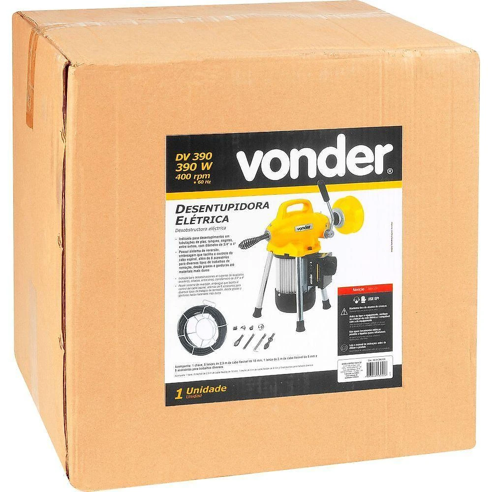 Desentupidora Elétrica Dv 390 Vonder 110V