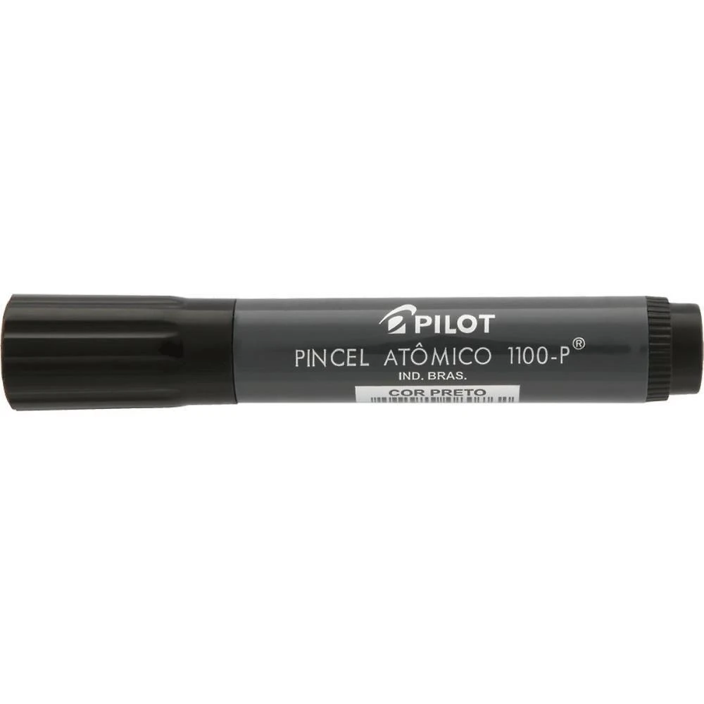 Pincel Marcador Permanente Pilot Atômico 1100P Recarregável Preto