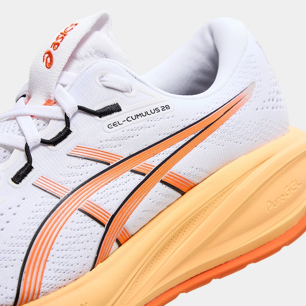 Tênis Asics Gel-Cumulus 28 Masculino Branco+Laranja - 39