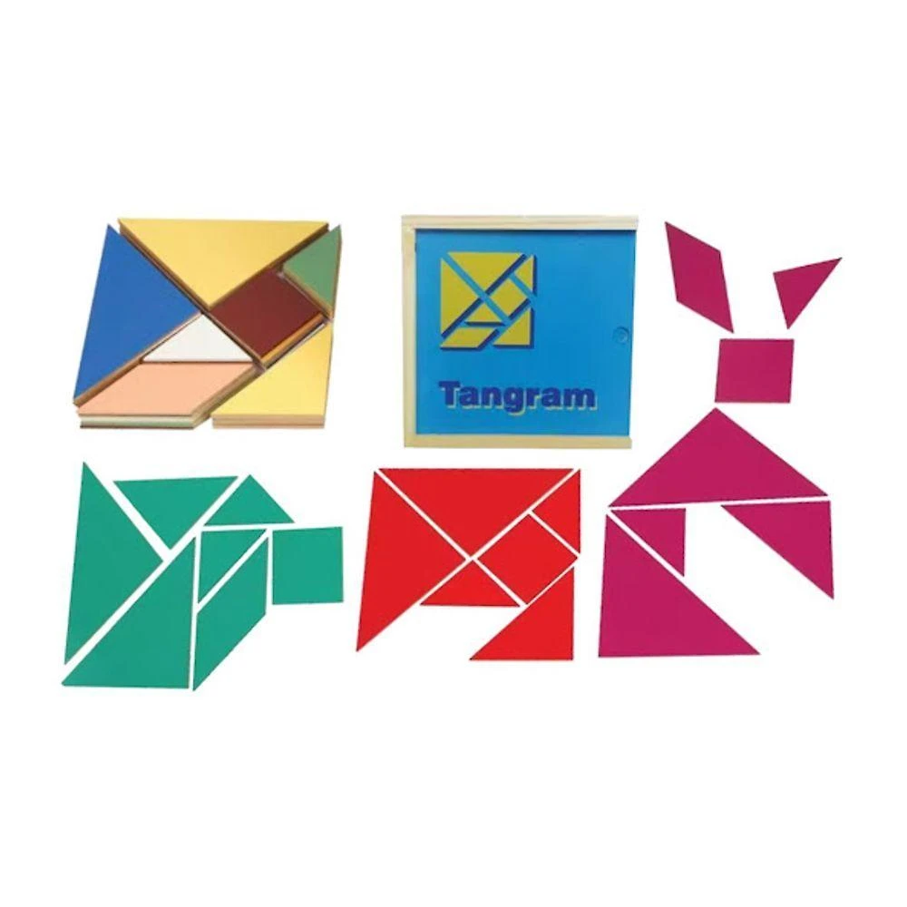 Tangram em Madeira 70 Peças 185SC Brinquedo Educativo MDF Sonho de Criança