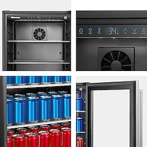 Geladeira de bebidas Hisense capacidade de 140 Latas 152L- HBL-14W1ANQRI - 110V