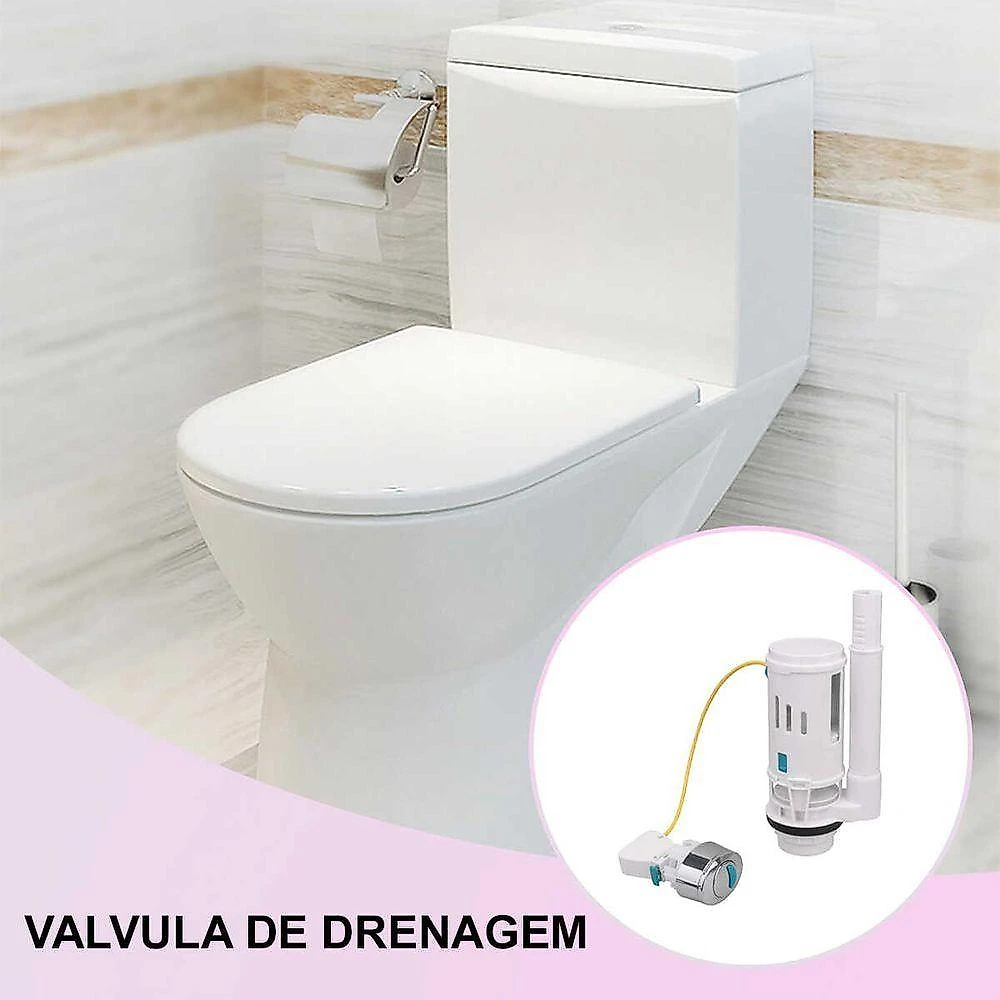 Kit 4 Reparos Caixa Acoplada SU-ACO2 Dupla Descarga Botão Cromado Branco AB Mídia webcontinental-7899505928246