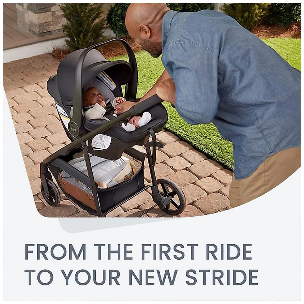 Cadeirinha Britax Willow Brook Sistema de Viagem Cinza Glacial Recém-nascido a 13,6 kg