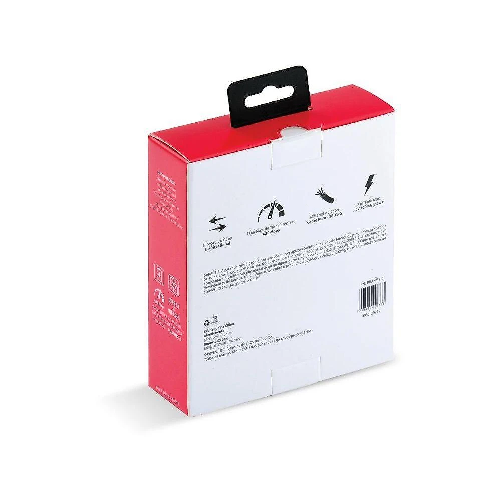 Cabo Usb A 2.0 Para Mini Usb B 2.0 3m - Puanm2-3