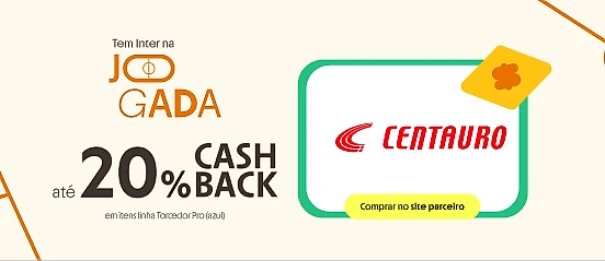 CENTAURO COM ATÉ 20% DE CASHBACK