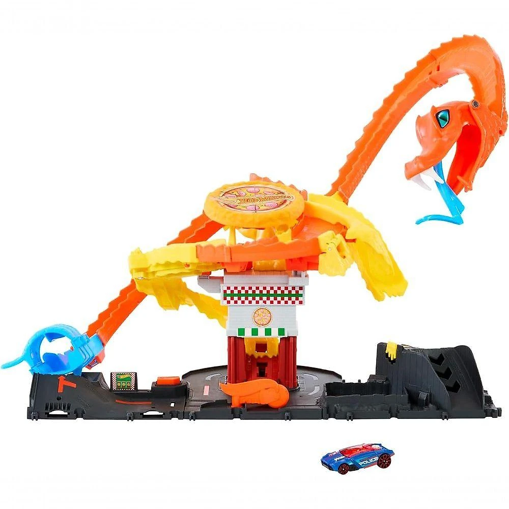 Hot Wheels City Ataque De Cobra Vs Pizzaria - Mattel Htn81