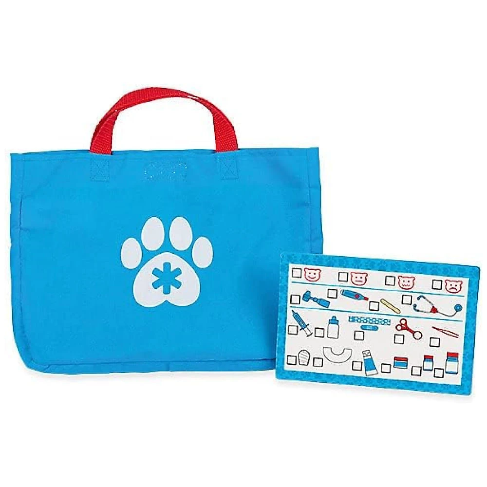 Kit Veterinário Infantil Divertido com 24 Peças para Exames e Tratamentos em Animais de Estimação, Melissa & Doug