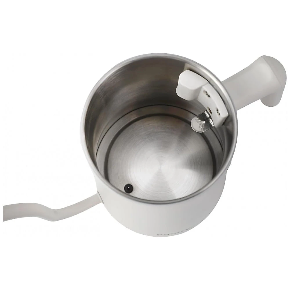 Chaleira elétrica pescoço de ganso PantryPro branca fosca 1L 1500W com controle de temperatura Rapid-Boil, 110V