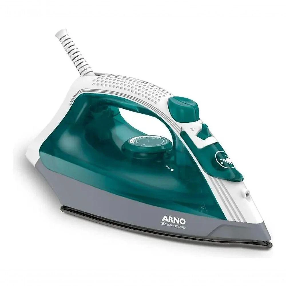 Ferro a Vapor Elétrico Arno Steamgliss FSGP 1200W Branco Verde 220V