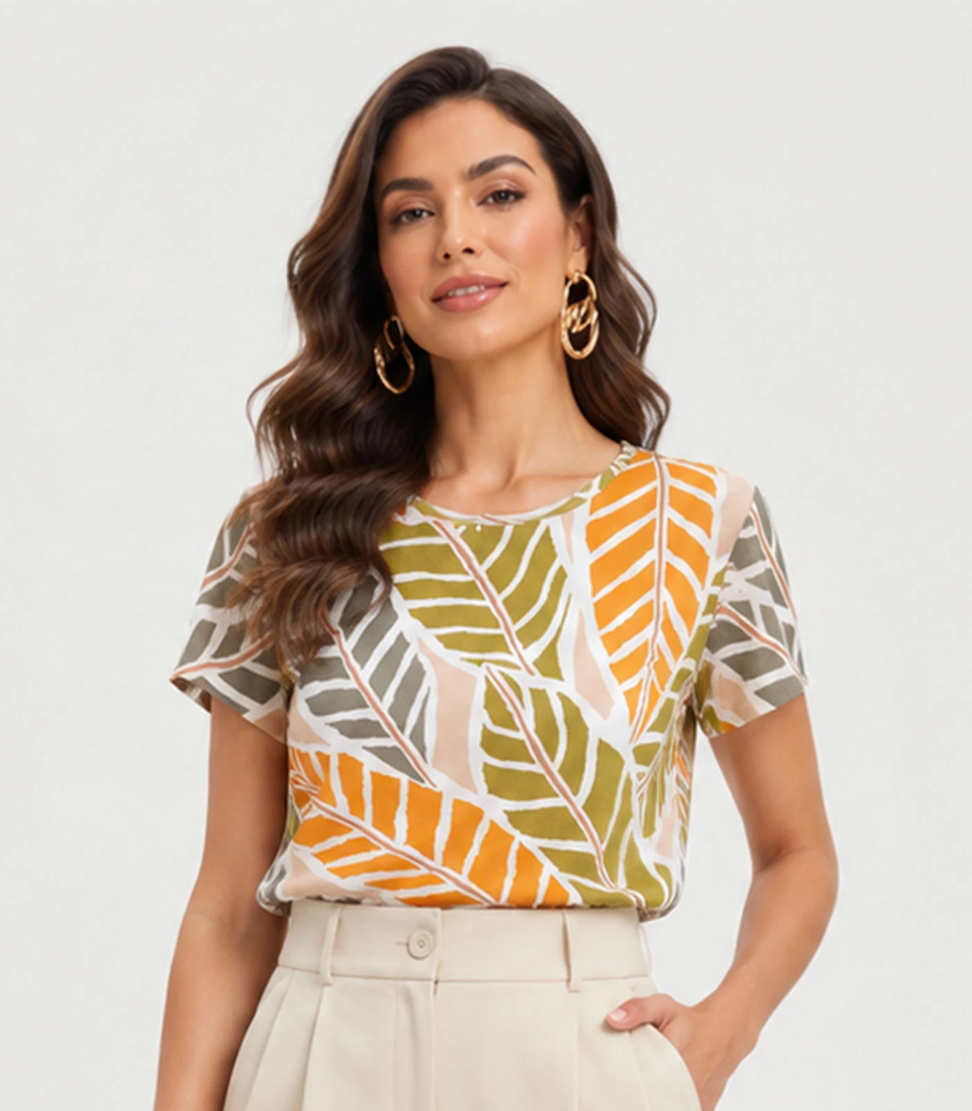 Blusa Feminina Estampada Infinita Cor Roxo