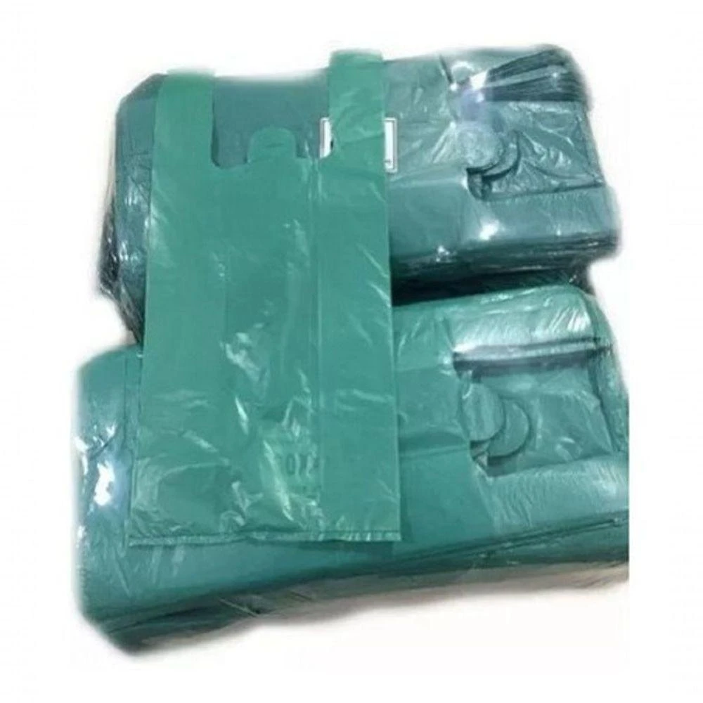 Sacolas Plásticas Recicladas 35x45 5KG Reforçadas em Polietileno Recuperado 100% Reciclável Azul