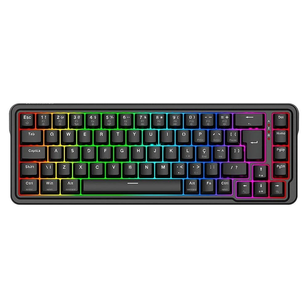 Miniatura Teclado Magnético Gamer Redragon Nova, 65%, RGB, Switch UltraMag Linear, ABNT2, Preto - K709RGB-M