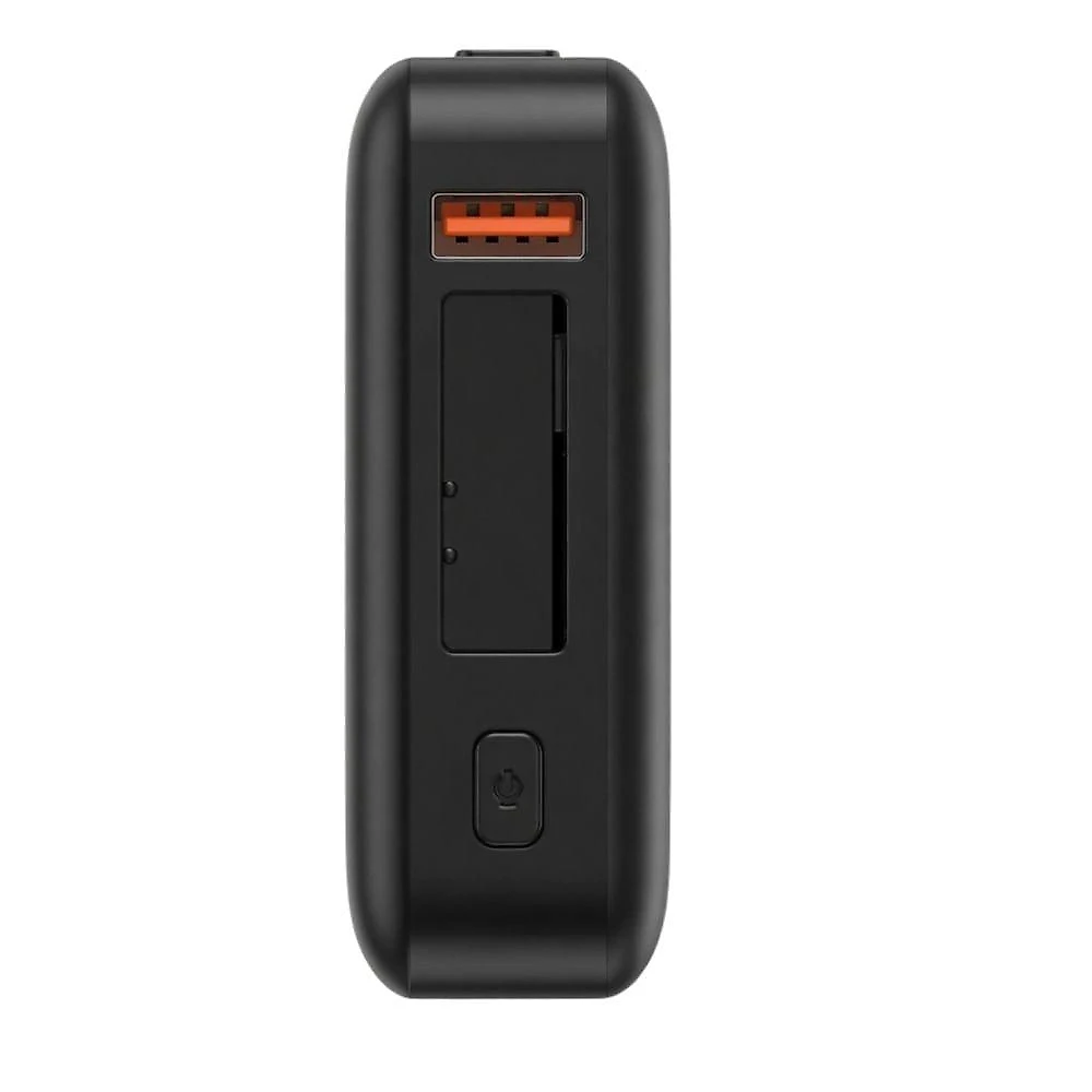 Carregador Portátil MDM Quadrado com Display Digital e Cabos Lightning e USB C Preto