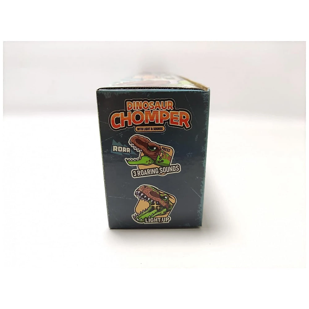 Brinquedo DINOBROS Dinossauro Chomper para Crianças com 3 Sons de Rugido e Luz Garra Agarradora de Dinossauros Jurássicos Braço Robô TRex