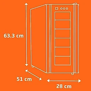 Adega de Vinhos Brastemp BZC12BE com Iluminação Led com Painel Eletrônico para 12 Garrafas - Preta 110V