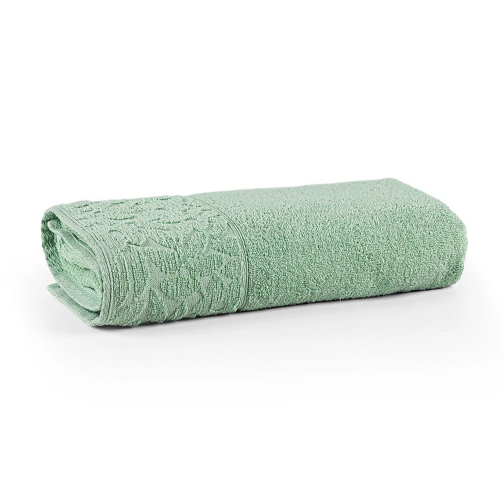 Jogo De Banho Blume Toalhas Macias 100% Algodão Fio Penteado 5 Peças Verde E Bege