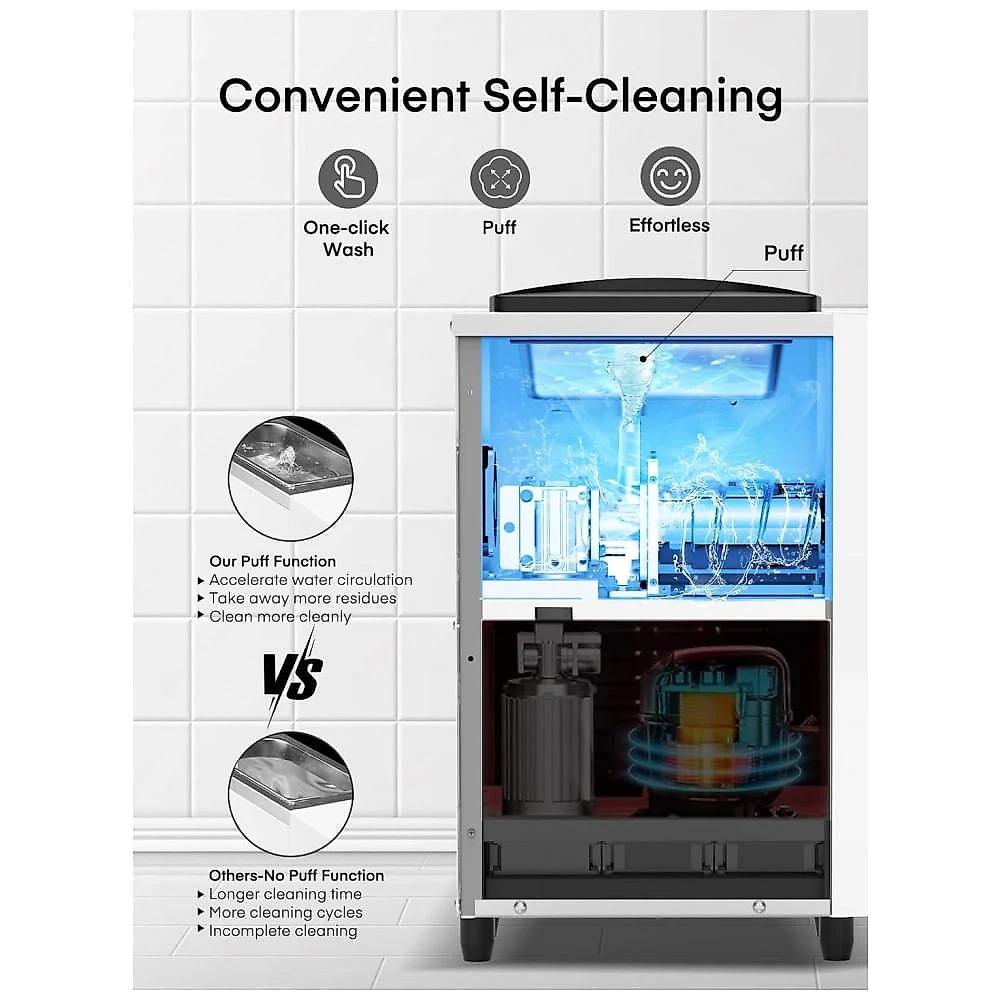 Máquina de Sorvete Soft Comercial FOHERE Branco Alta Produção 4L Hopper 1,6L Cilindro 2200W Modelo 9200