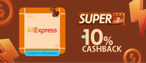 ALIEXPRESS com até 10% de cashback 