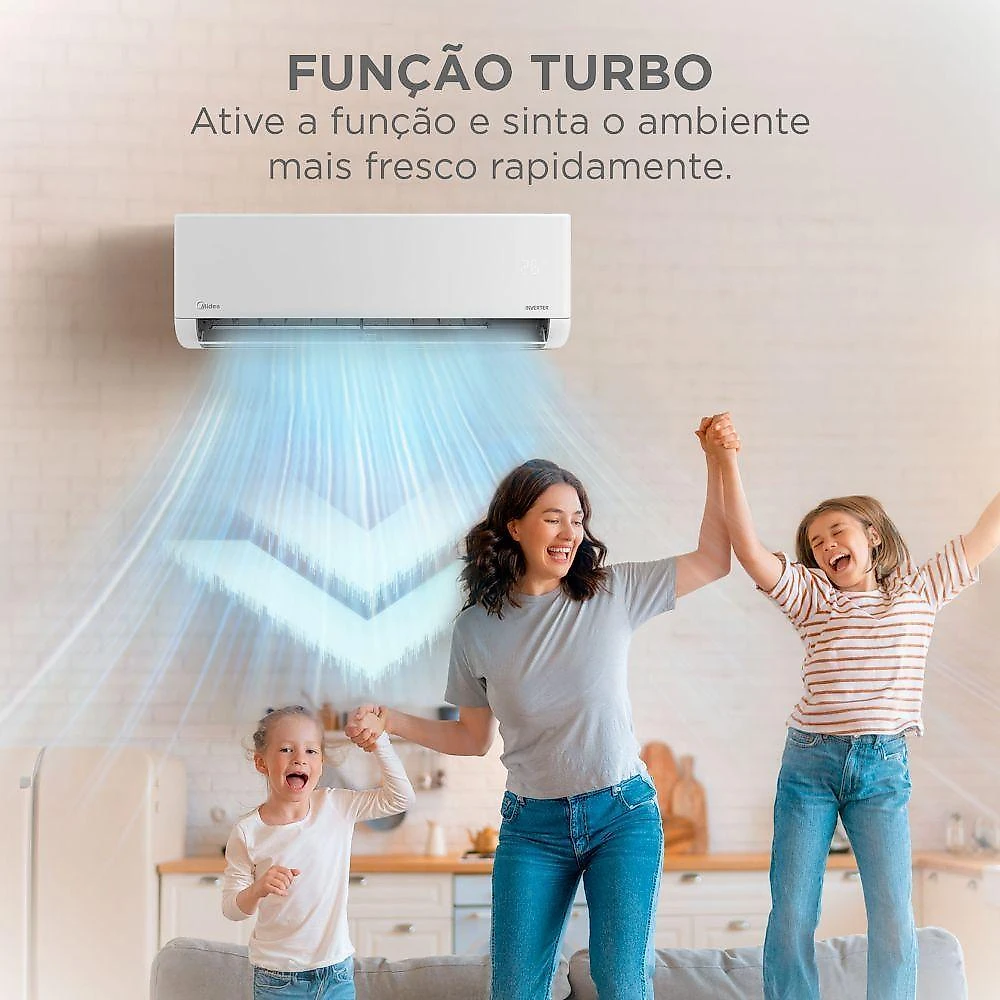Ar condicionado split inverter midea lite 12000 btus frio 220v 38tbvca12m5