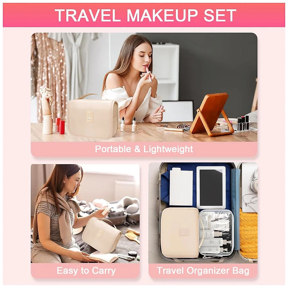 SHELAKIN Kit Completo de Maquiagem All in One para Mulheres - Profissional, Viagem, com Paletas, Batons, Pincéis e Máscara