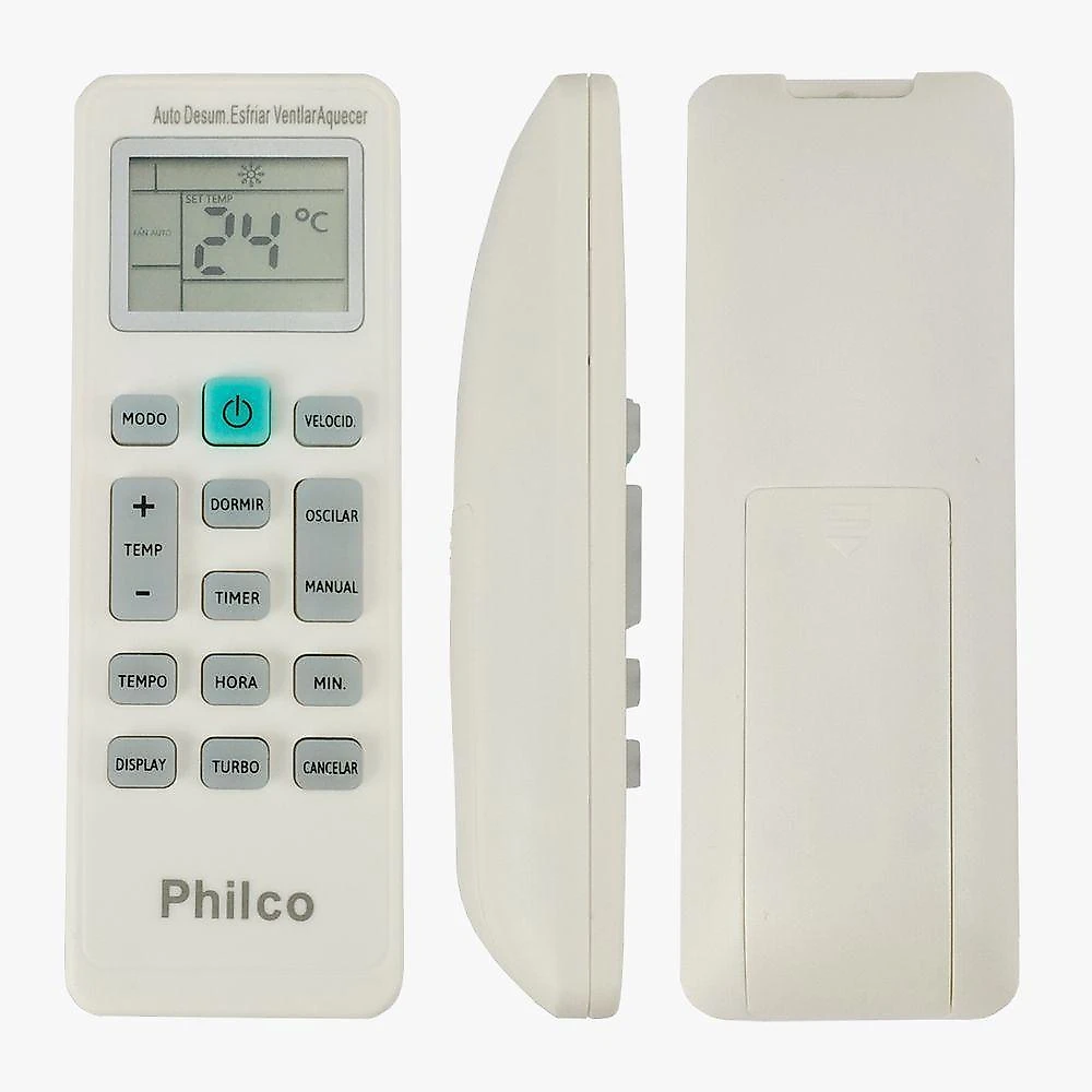 Controle Remoto Ar Condicionado Botão Azul 9.000 E 12.000 Btus - Philco Original
