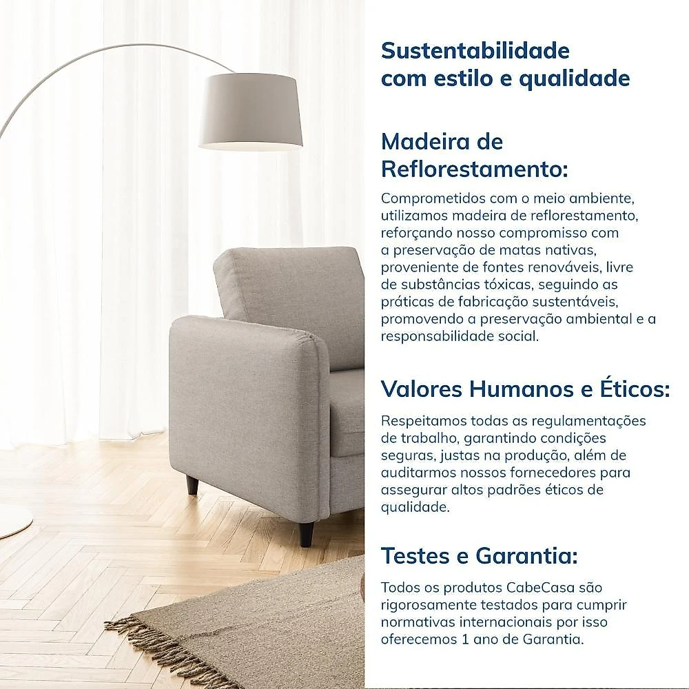 Poltrona em Linho Orquídea CabeCasa MadeiraOriginals Poltrona em Linho Orquídea Cabecasa Madeiramadeira Cinza