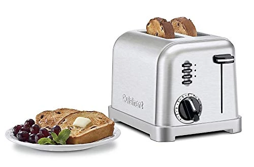 Torradeira Elétrica Cuisinart CPT160 Metal Classic Com 2 Fatias Inox Escovado Prata 110V
