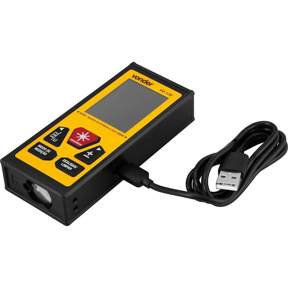 Medidor laser distância 120m bilateral vonder vd120 precisão