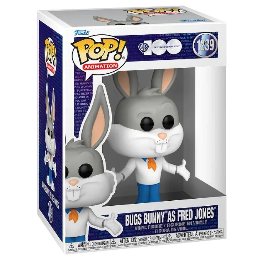 Miniatura Funko Pop Warner Bros 100th 1239 Bugs Bunny As Fred Jones