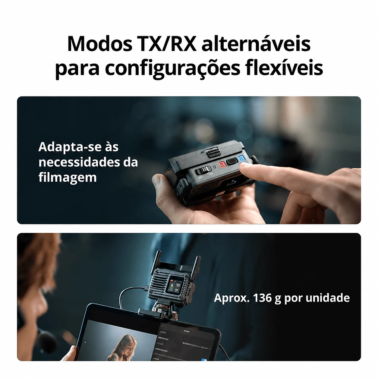 Kit Transmissor e Receptor DJI SDR Transmission 2 Combo 4K/60fps HDR
