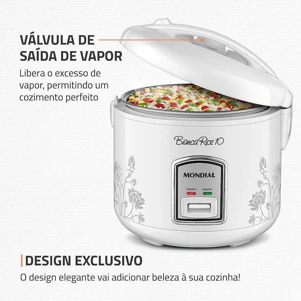 Panela De Arroz Mundial Bianca Rice 10 Xícaras Bc 110V