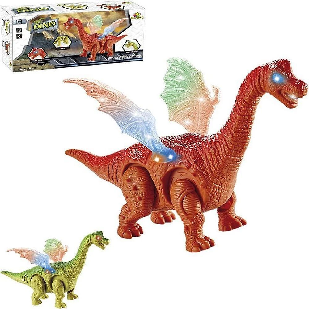 Dinossauro Dino com Asas Brilhantes sem Som 28cm Art Brink