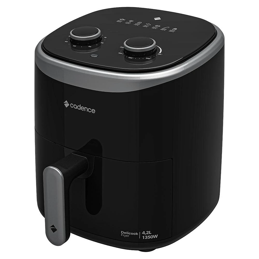 Air Fryer 4,2 Litros Cadence FRT420 Delicook, Preto - 110 Volts