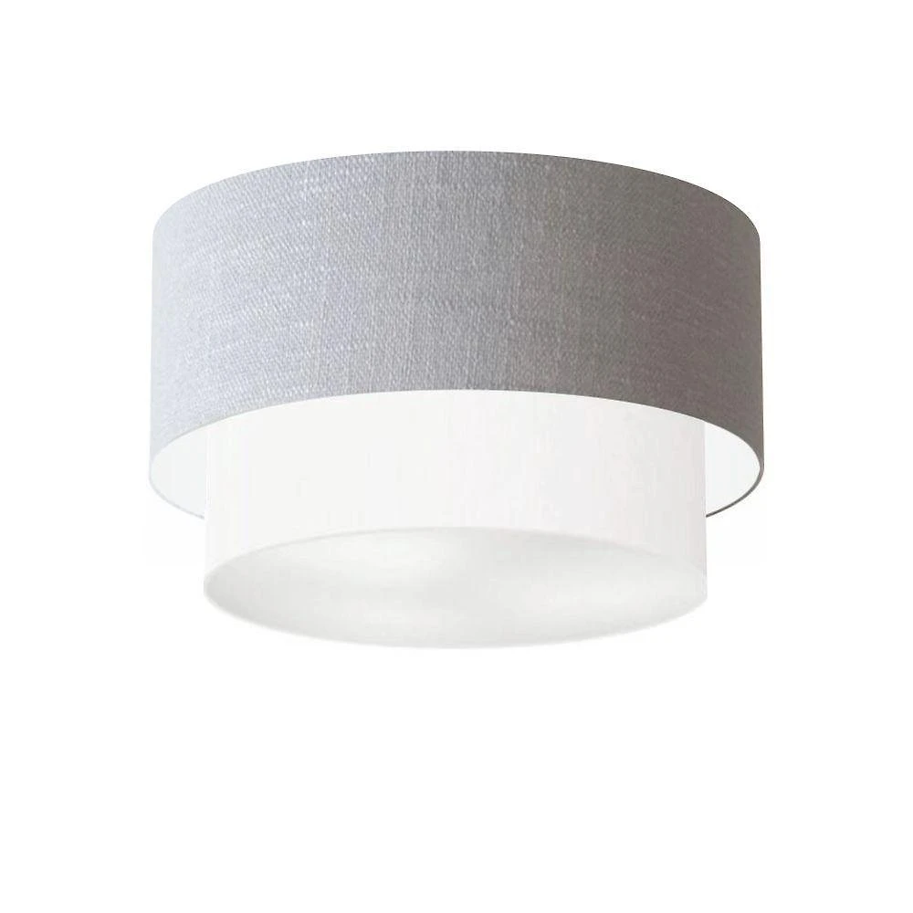 Plafon Para Corredor Cilíndrico Sc-3045 Cúpula Cor Rústico Cinza Branco