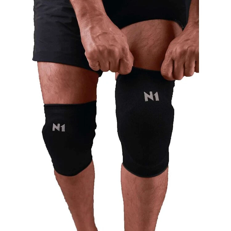 Joelheira N1 Sport Slide Masculino - Preto - PRETO