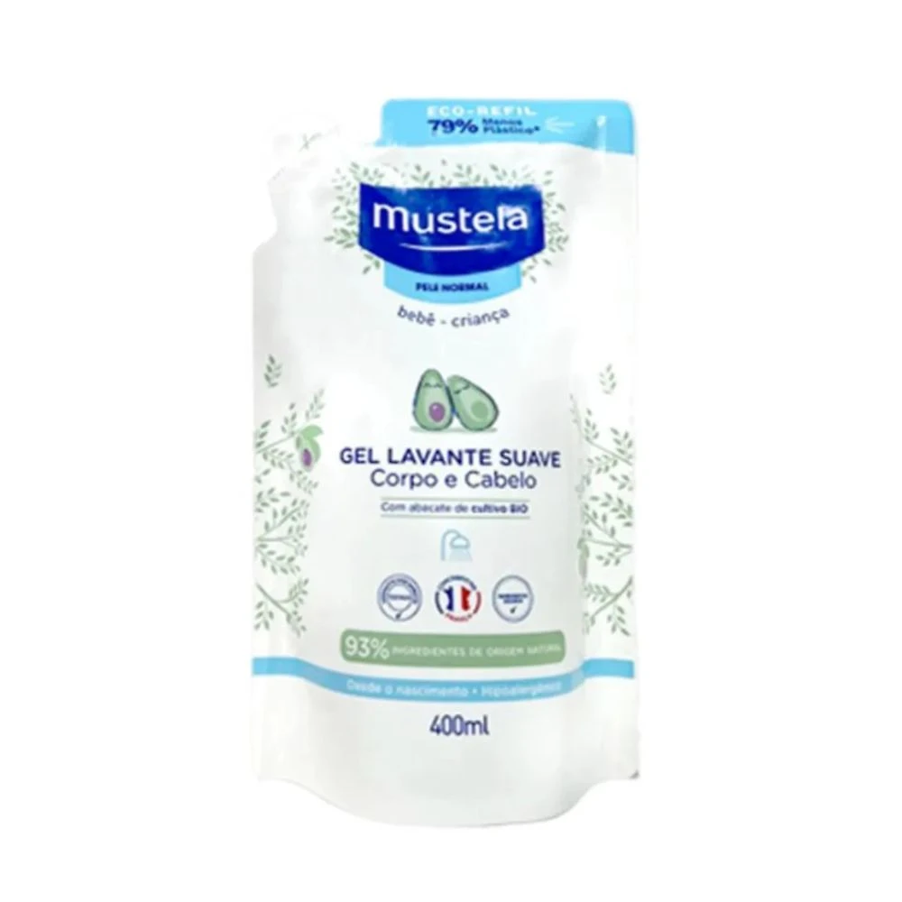 Gel Mustela Lavante Suave Corpo e Cabelo 400ml