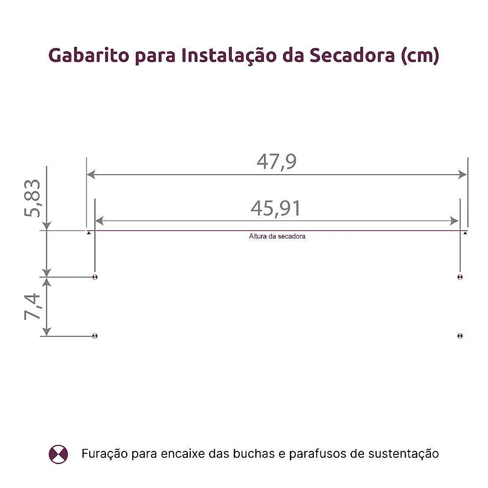 Secadora Mueller Sun 8 Kg Design Moderno 6 Cabides Branco 220V