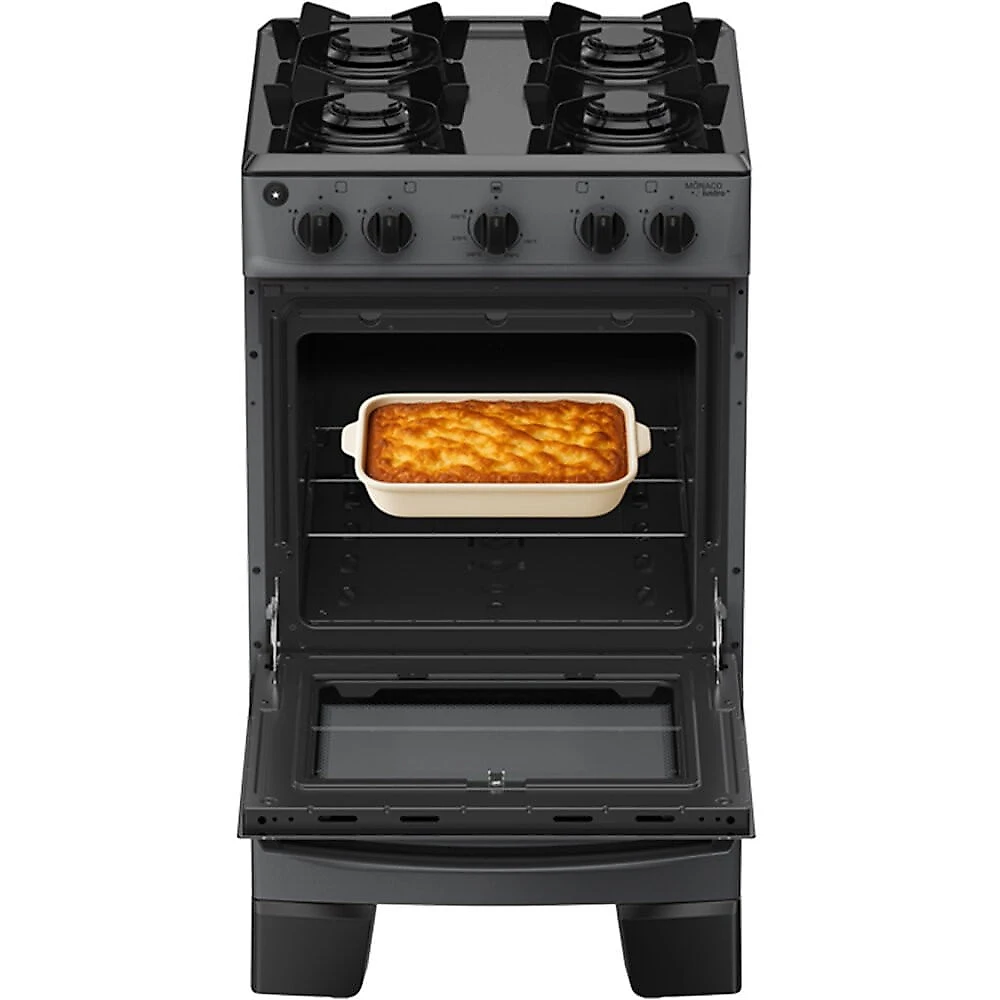 Fogão 4 Bocas Mônaco Lustro Mesa Esmaltada Atlas Mostarda - Bivolt