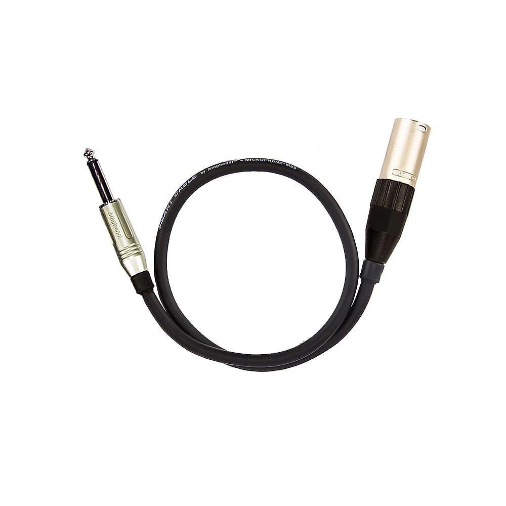 Cabo De Microfone P10 Mono Para Xlr Macho Amphenol - 5 Metros