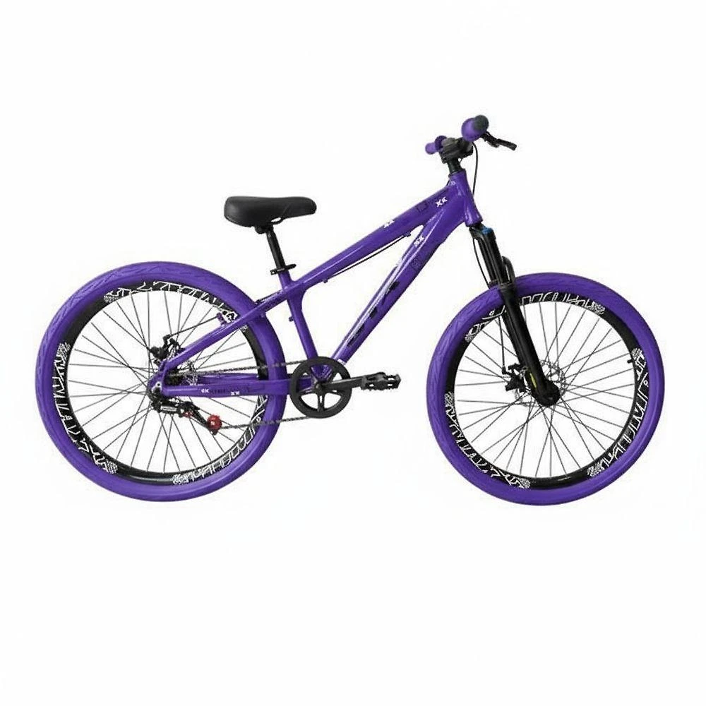 Bicicleta 26 Gta Rebel Freeride Downhill Single Aro Vmaxx Freio A Disco Pneu Flame - Roxo