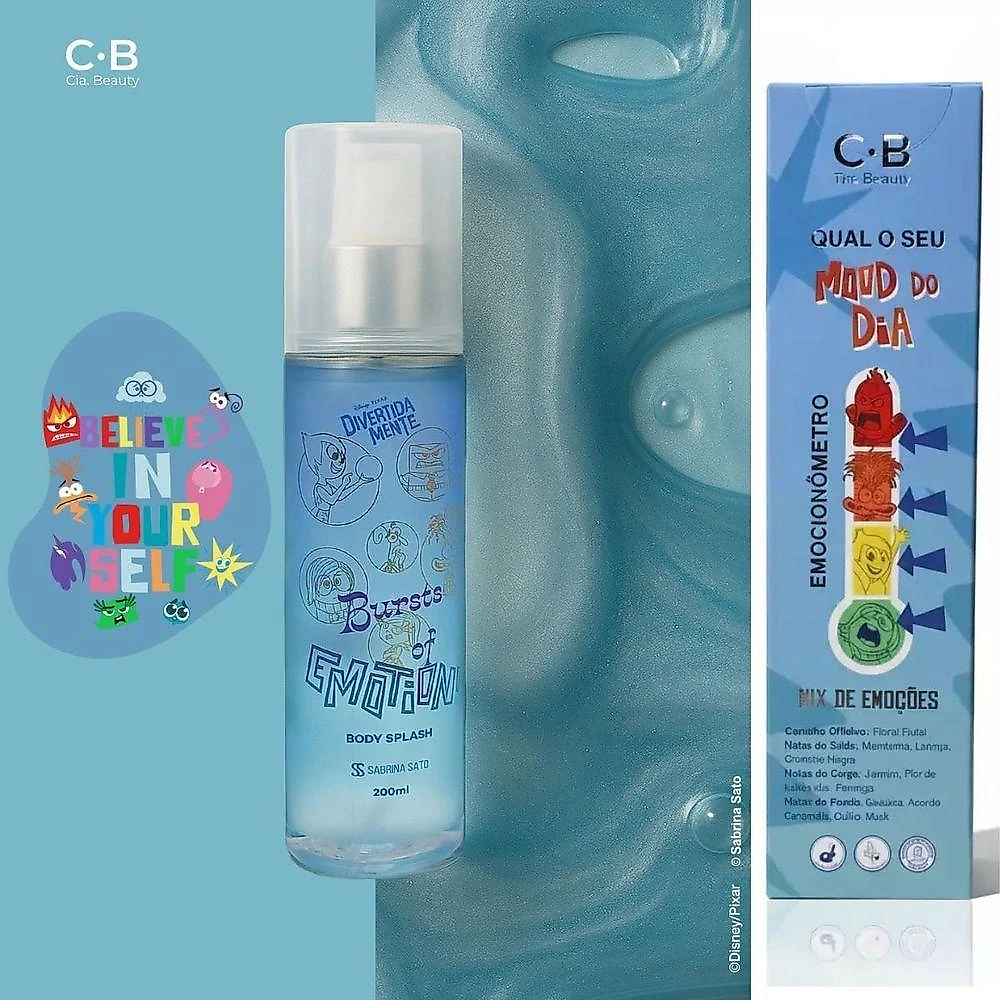 Body Splash Emotion Divertidamente Sabrina Sato Floral Frutal 200ML Cia Beauty