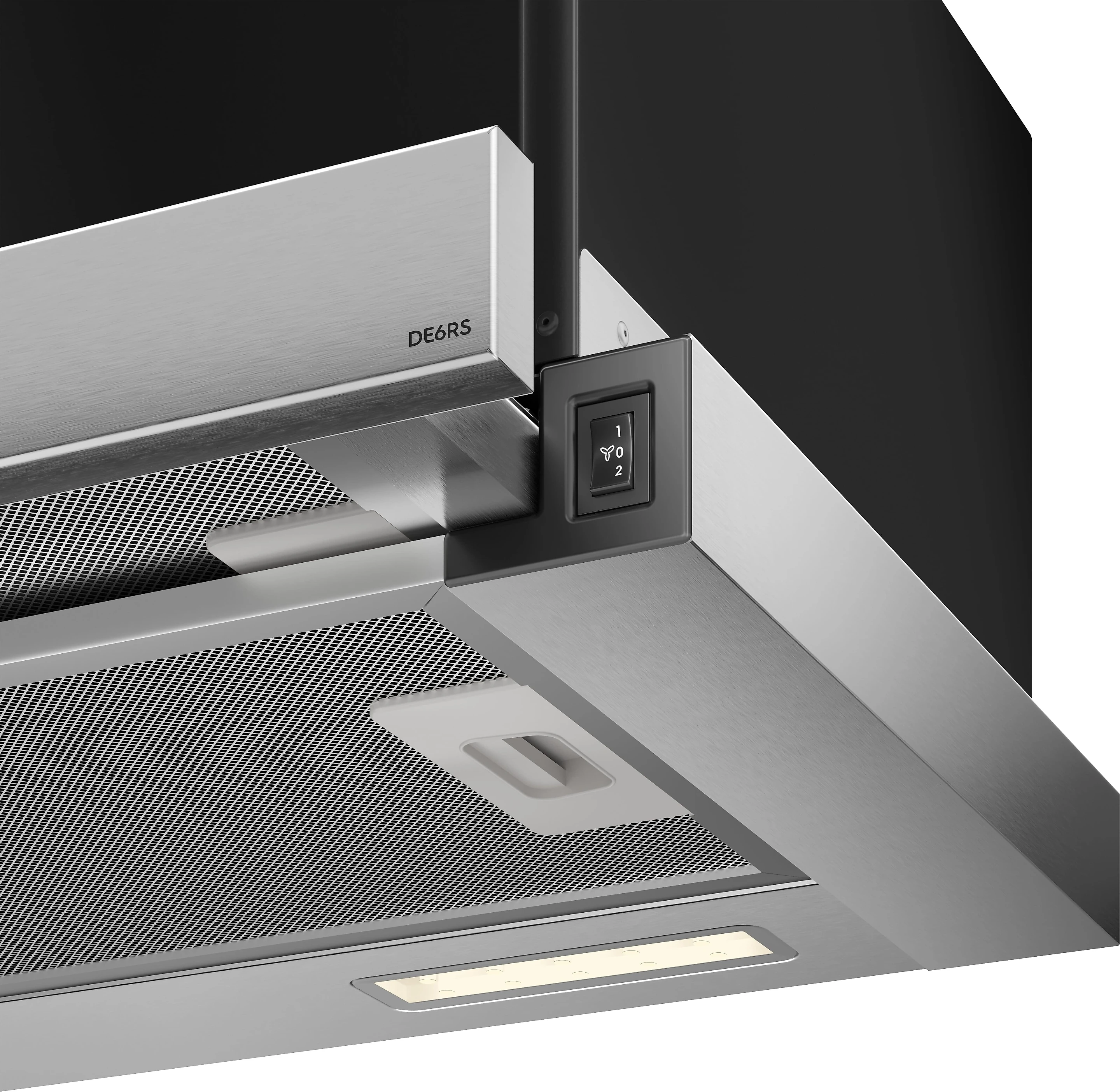 Depurador de Ar Electrolux 60cm Retrátil Inox Efficient com Luz de Led (DE6RS)​