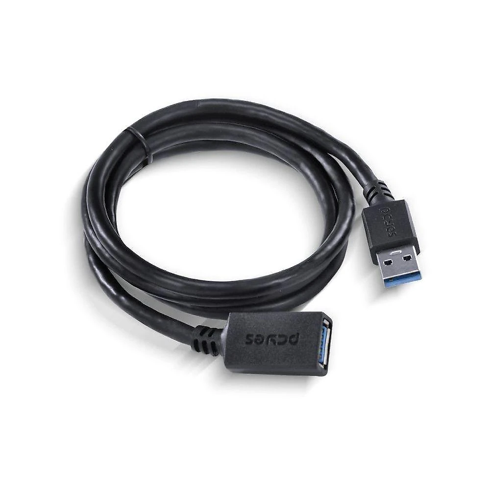Cabo Extensor USB a 3.0 m para F 1m PUAMF3-1 480 Mbps Cobre Puro Preto Pcyes
