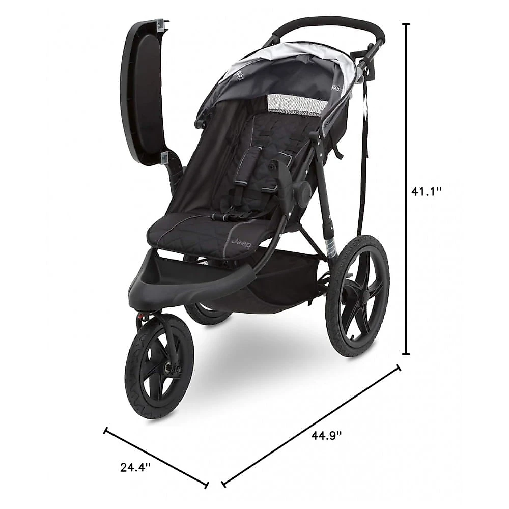 Carrinho de Corrida Jeep Classic Cinza Sistema de Viagem com Suspensão e Compatibilidade com Cadeirinha