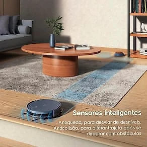 Aspirador Robô Electrolux ERB44 Experience Wi-Fi Autonomia 2h Controle por Voz Bivolt Azul