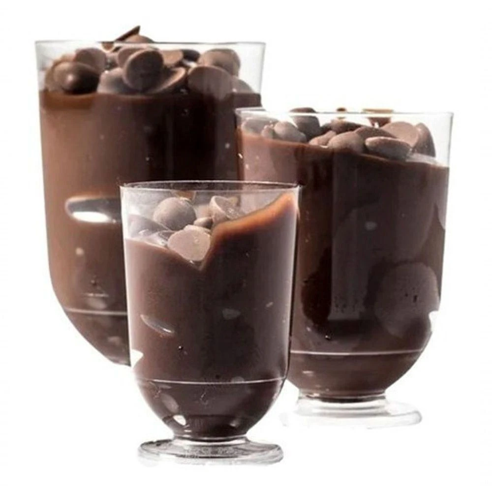 Mini Taça para Brigadeiro Gourmet 50ML 500 Unidades Transparente Premium Colchões