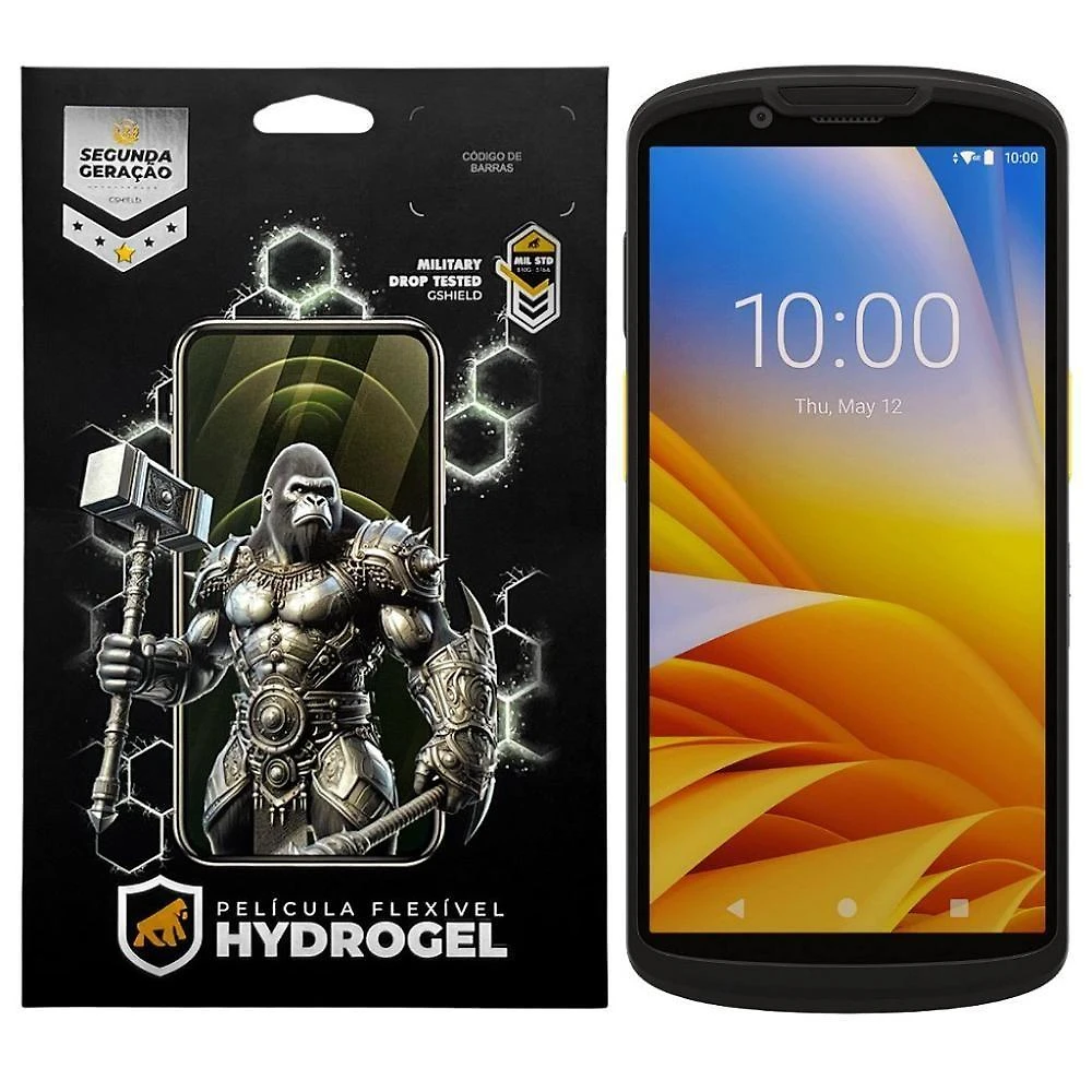 Película Gshield para Zebra Tc58 Hydrogel HD com Proteção Contra Riscos Hidro Nano Pet + TPU Soft